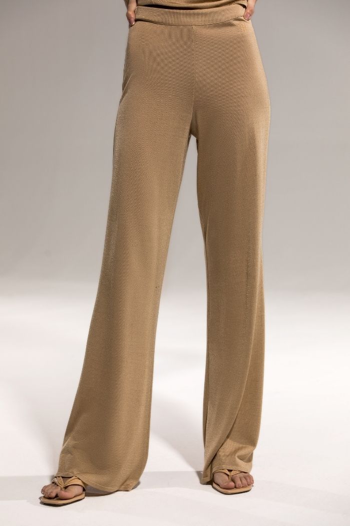 Pantalón de punto de tiro alto