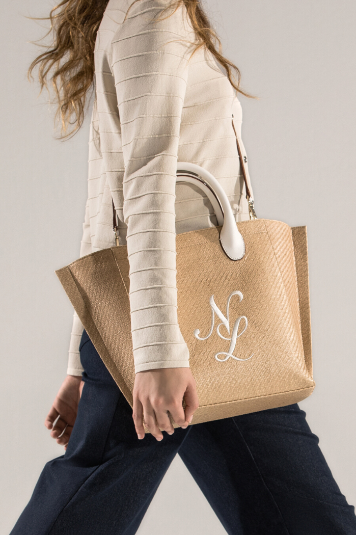 Bolso rafia trapeze Naulover