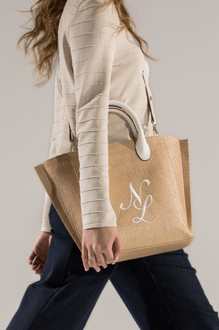 Bolso rafia 'Trapeze'