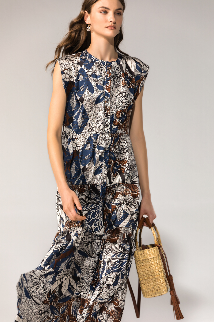 Vestido flores africanas Naulover