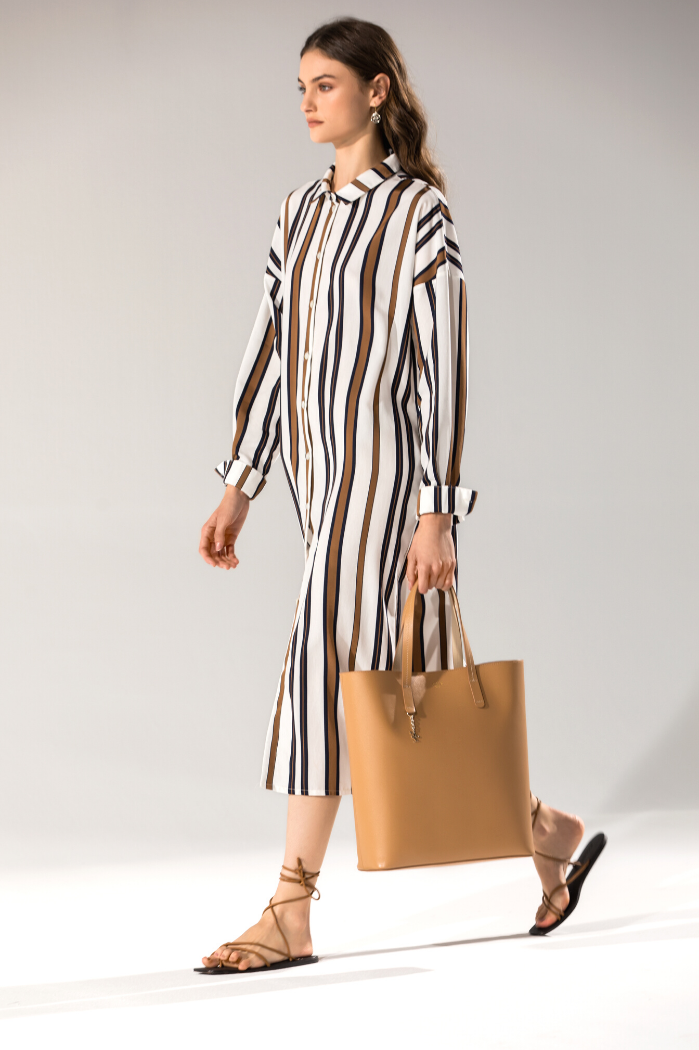Vestido camillero rayas Naulover