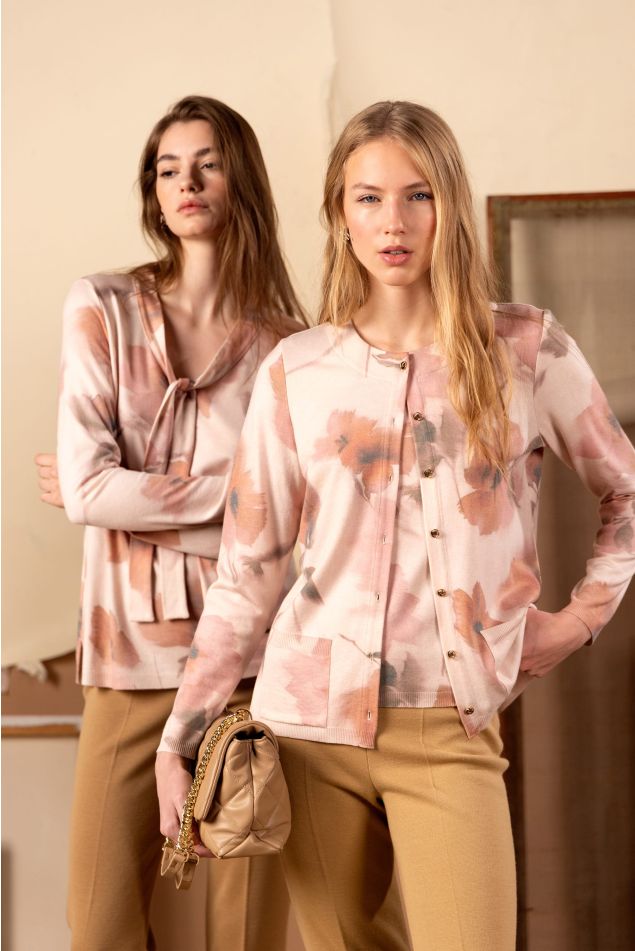 Càrdigan estampat floral