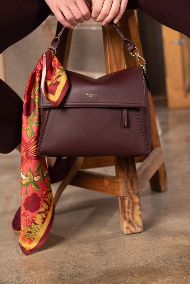 Burgundy Cube Bag