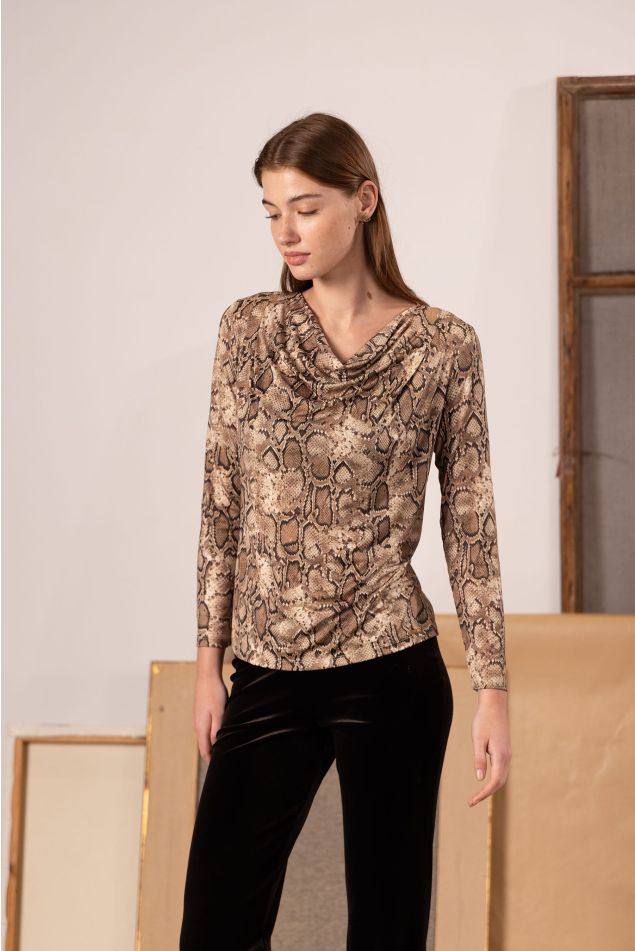 Jersey Top with Python Print