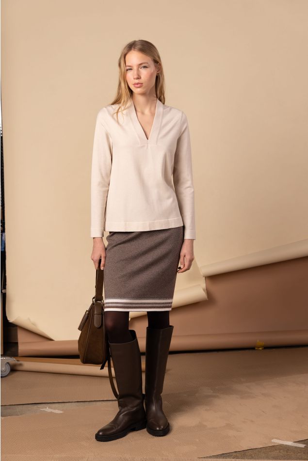 Wool-blend Pullover