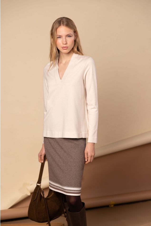 Wool-blend Pullover
