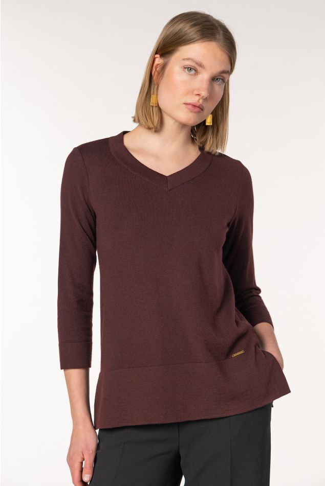 Three-Quarter Sleeved Pullover
