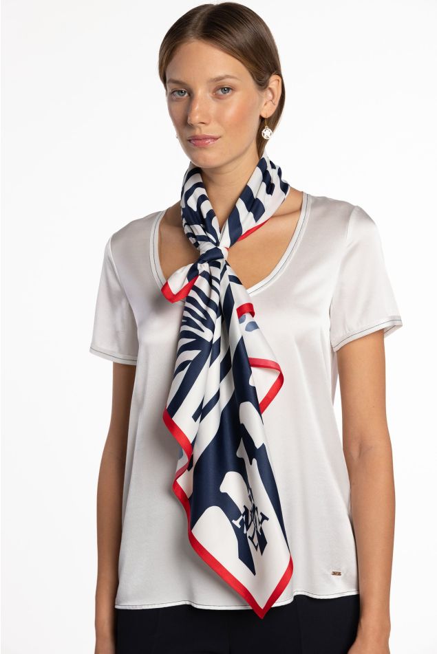 Mocador carré estampat de zebra