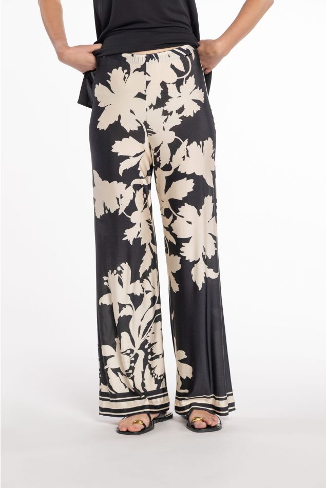 Pantalón de malha circular estampado