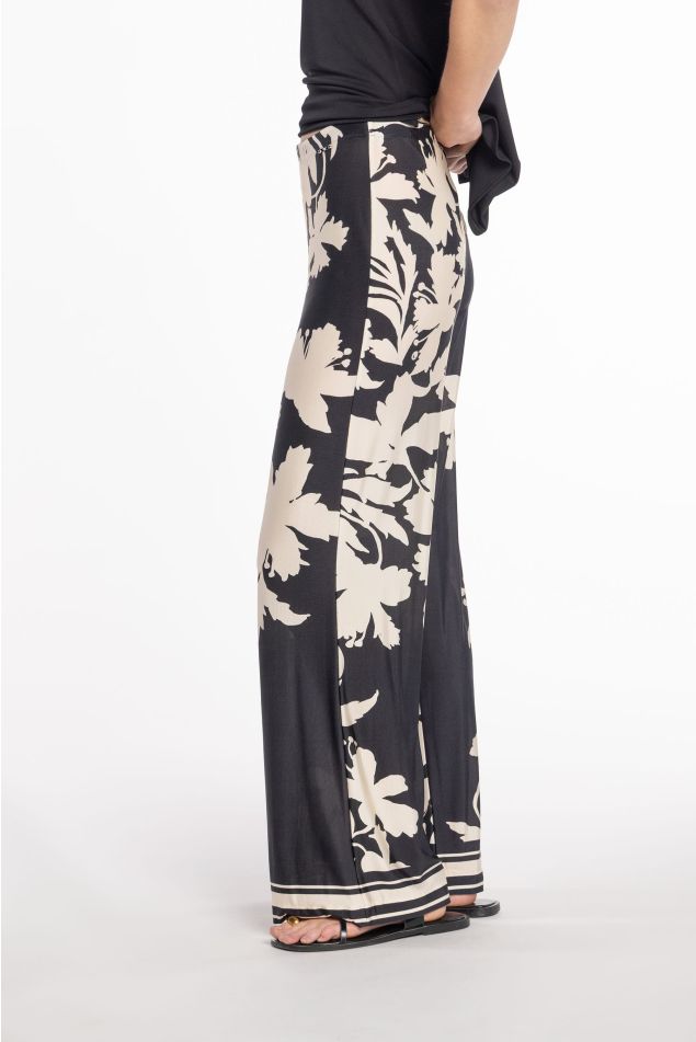 Pantalón de malha circular estampado