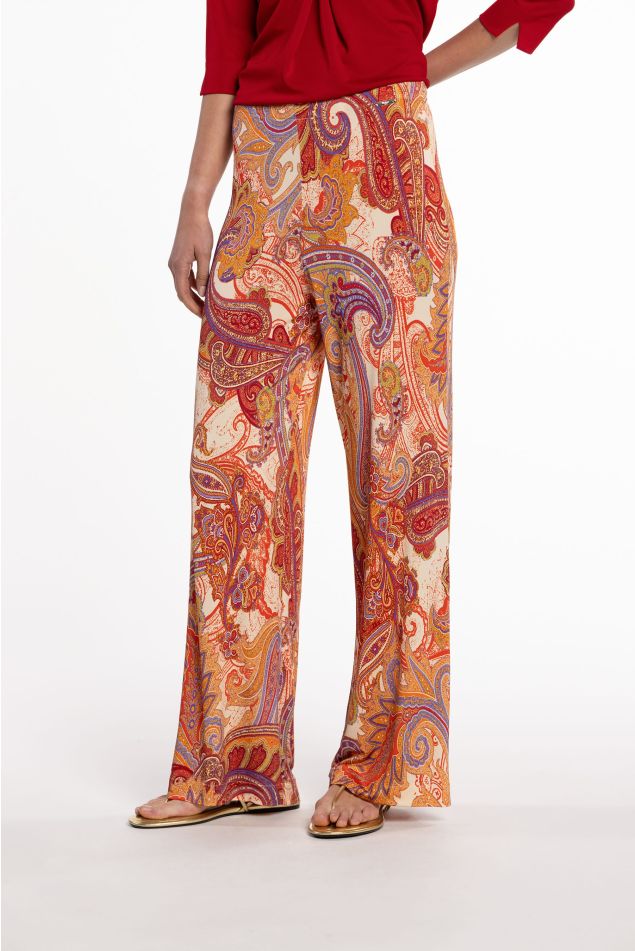 Pantalón de malha circular estampado