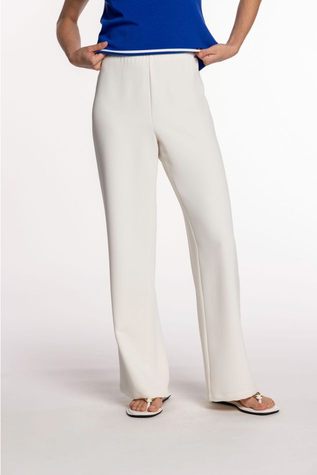 Pantaló de doble crepé amb cintura elàstica