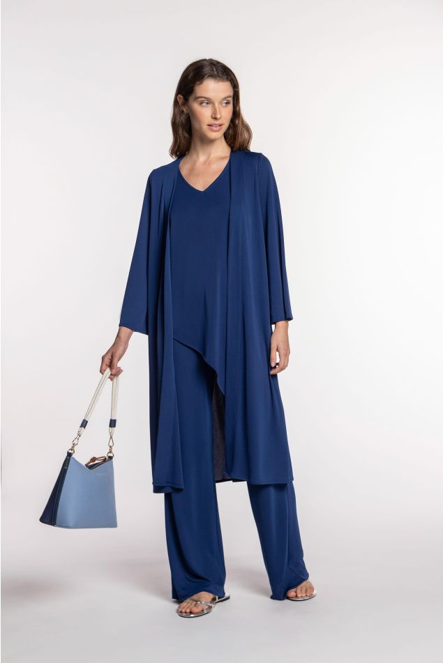 Jersey Kimono with Three-Quarter Sleeves