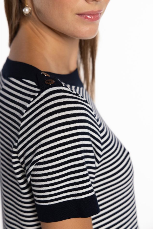 Kodak Striped Knit Sweater