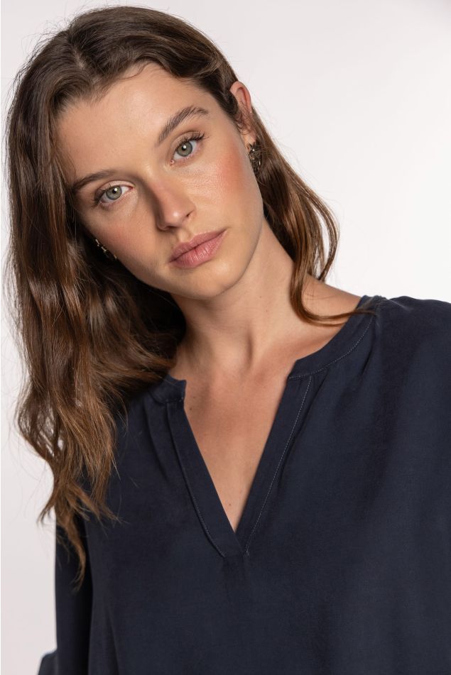 Cupro Cape with Side Ties