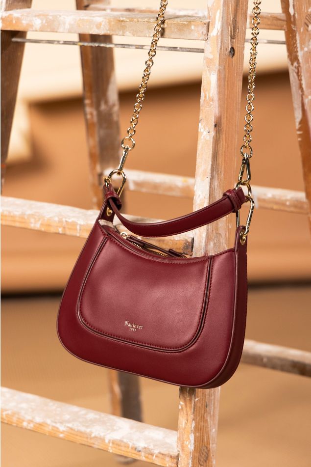 Burgundy Crescent Bag