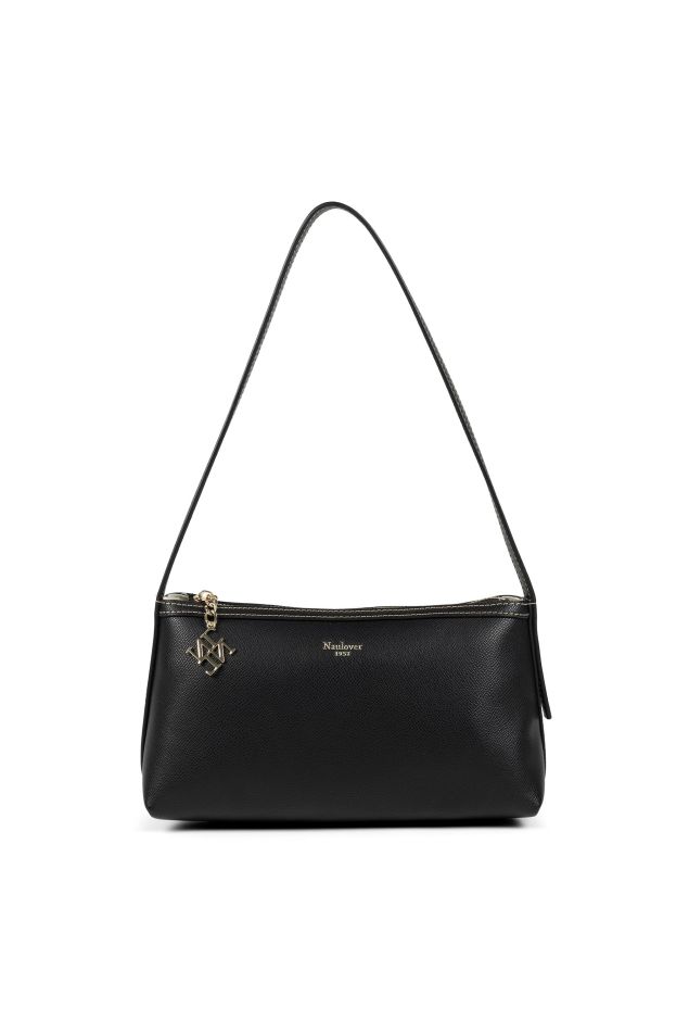 Black Manhattan Baguette Bag