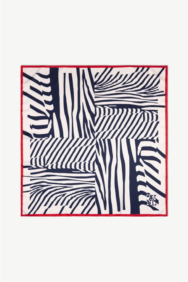 Mocador carré estampat de zebra