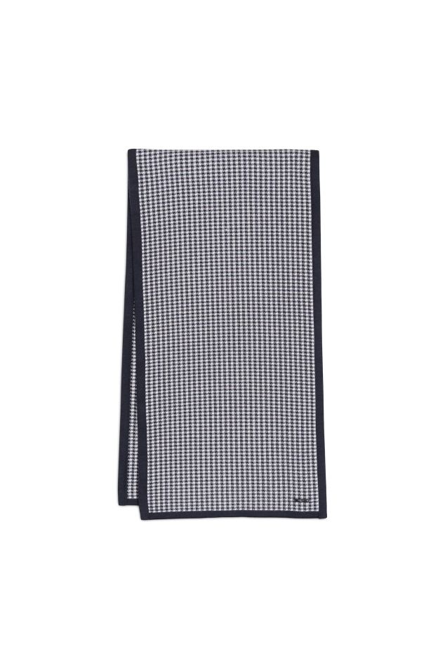 Bufanda de punt jacquard amb quadre vichy