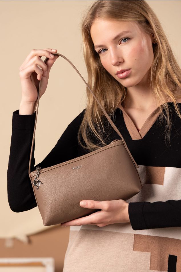 Taupe Manhattan Baguette Bag