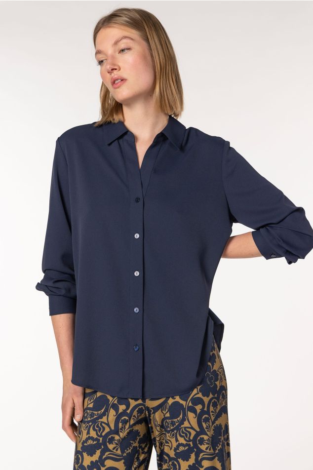 Classic Crepe Marocain Shirt