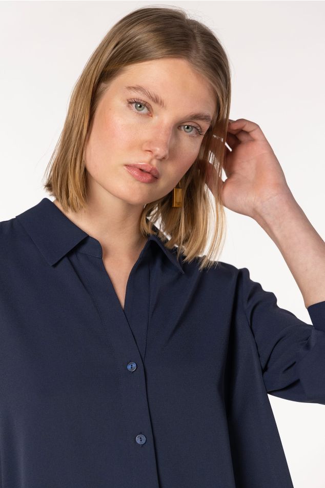 Classic Crepe Marocain Shirt