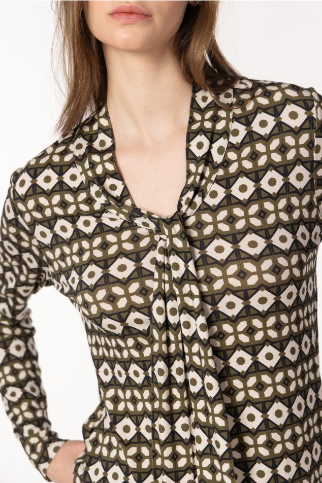 Geometric Print Top