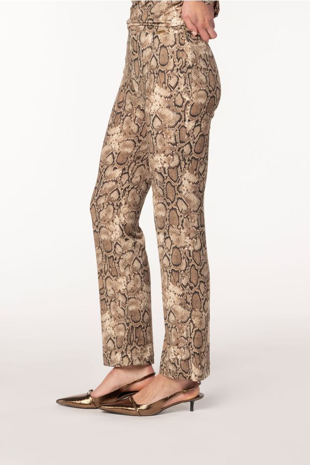 Animal Print Jersey Pants