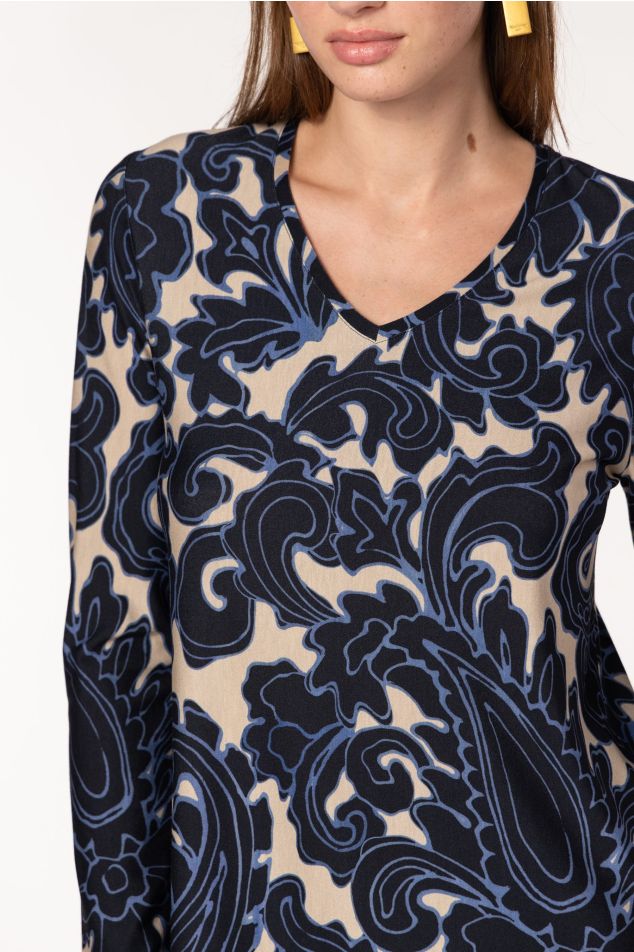 Paisley Print Top