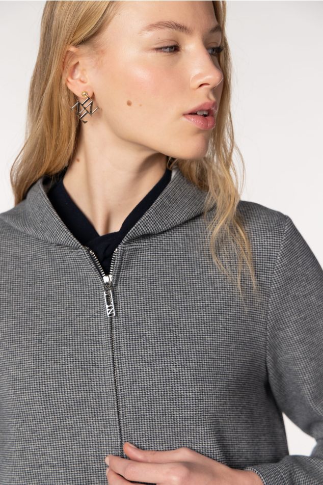 Houndstooth Neoprene Jacket