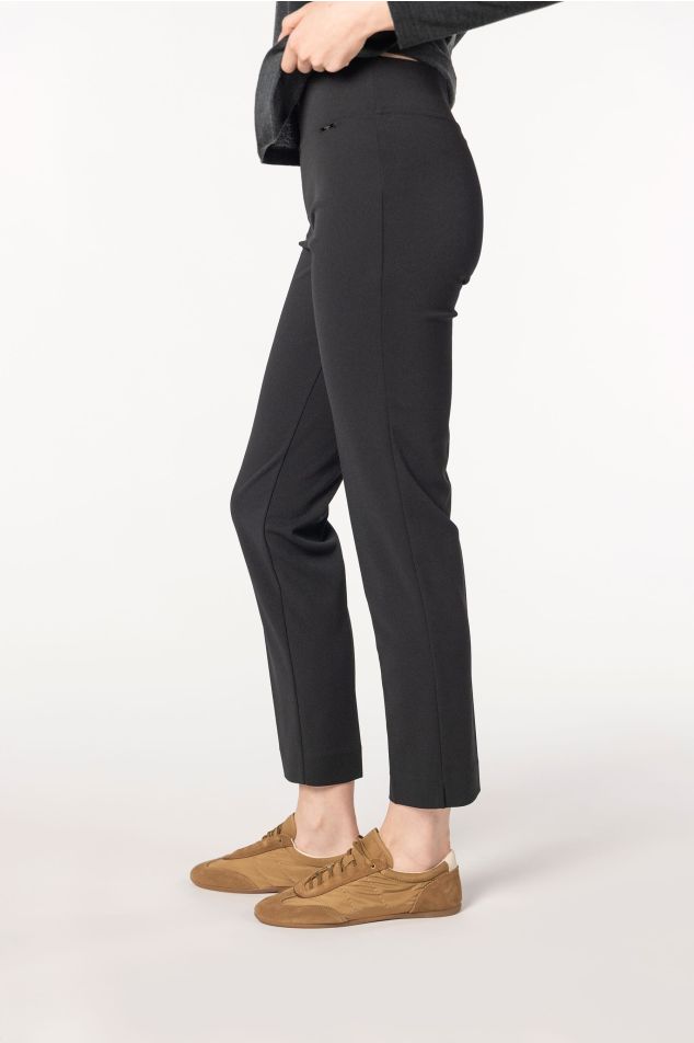 Calças skinny de crepe stretch