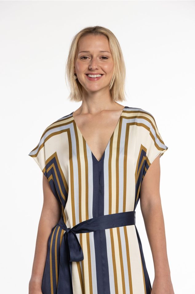 Printed Satin Dress
