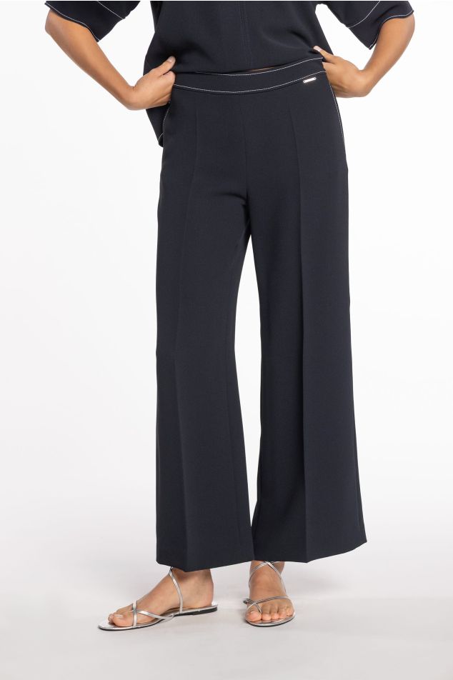 Pantaló recte de doble crepé