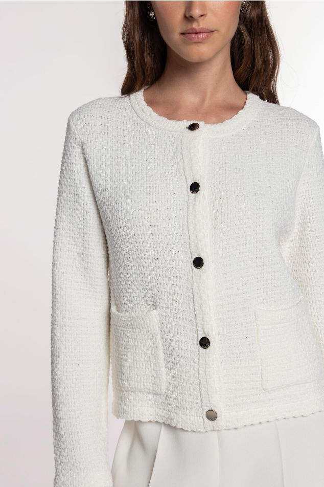 Tweed Knit Jacket