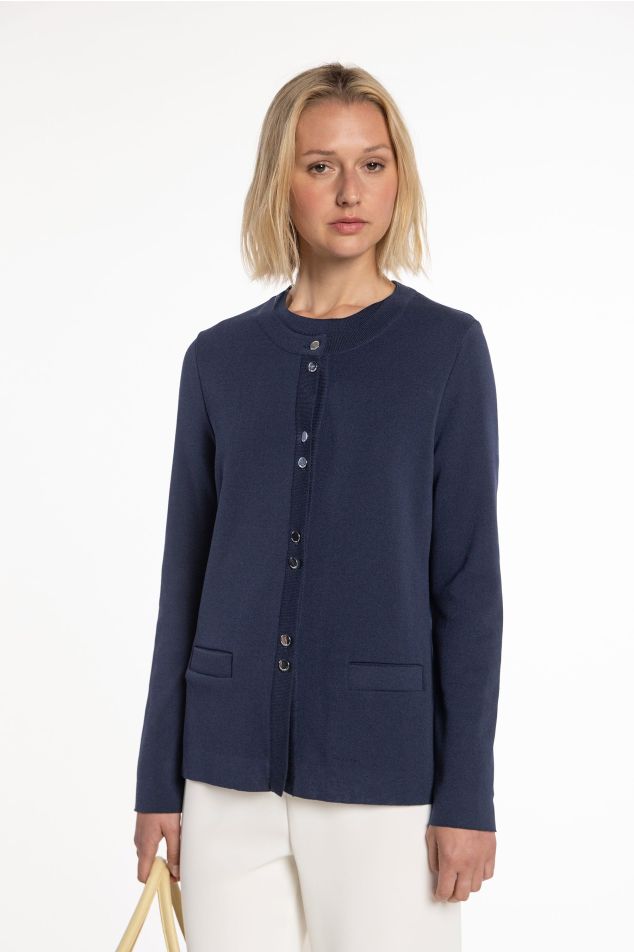 Knit Jacket with Buttons