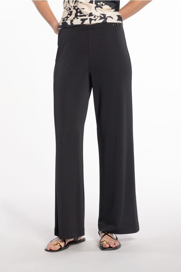 Flared Jersey Pants