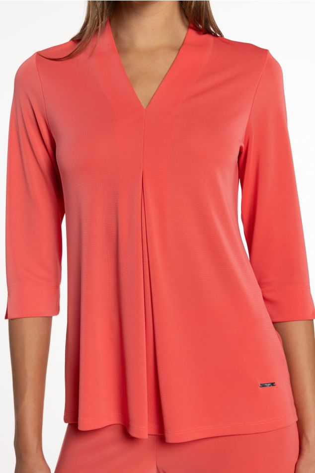 Jersey Top with Central Pleat