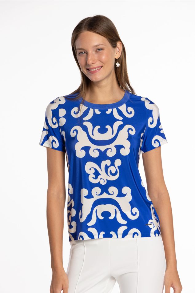 Printed Jersey Top