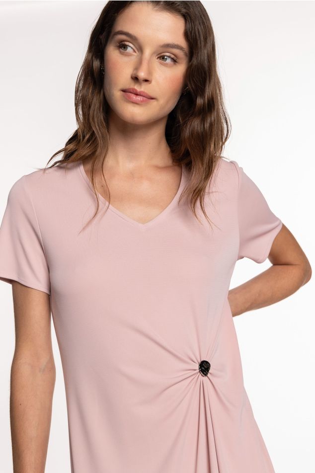 Gathered Jersey Dress