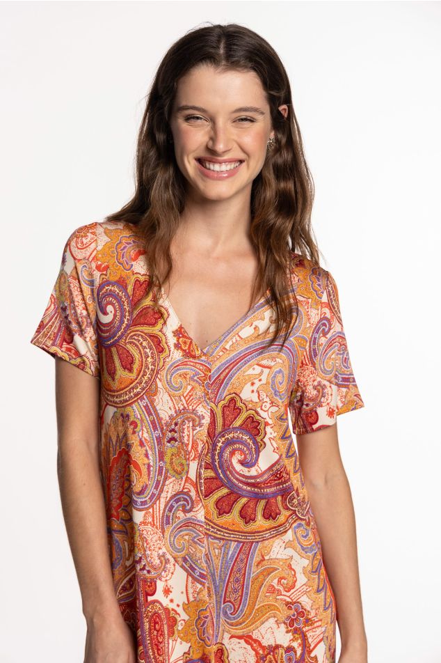 Jersey Dress with Central Pleat