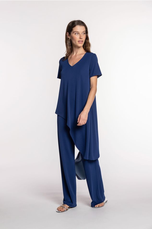 Asymmetrical Jersey Tunic