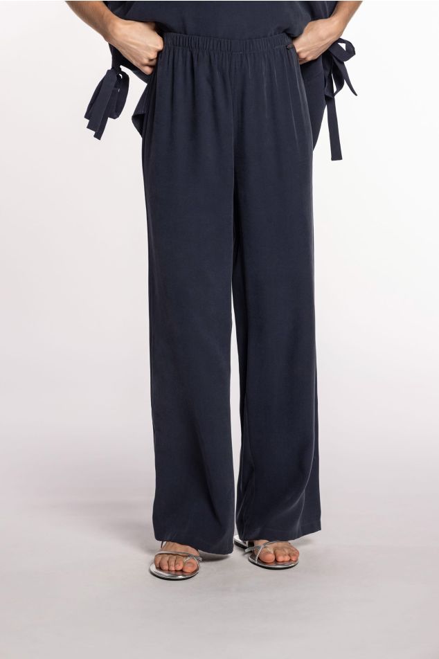 Pantaló de cupro amb cintura elàstica
