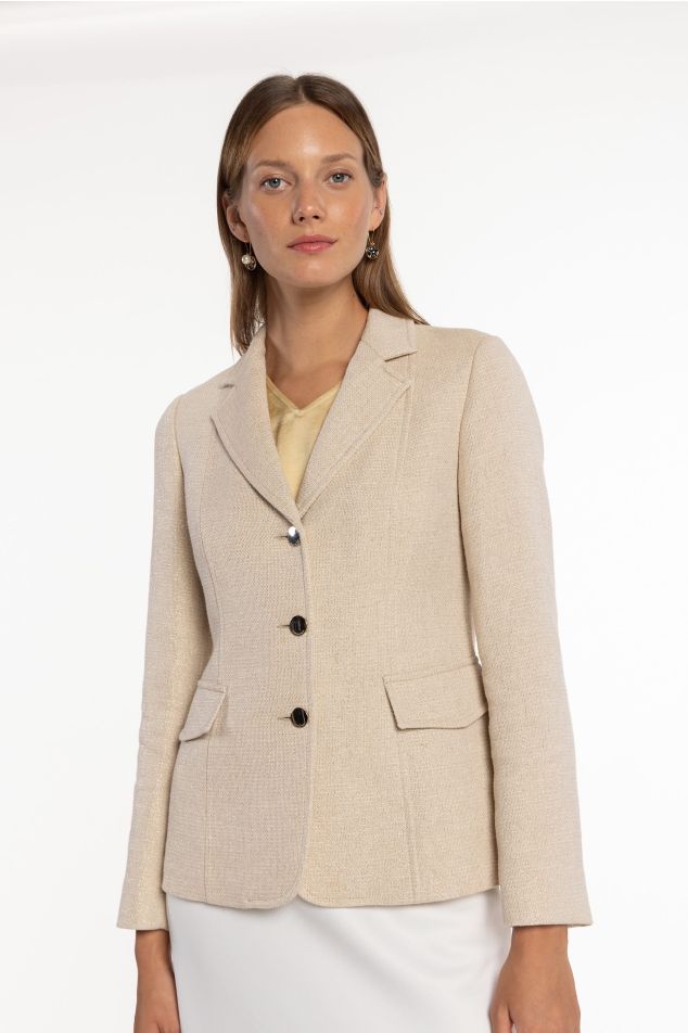 Americana de tweed amb lúrex