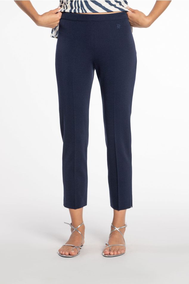 Slim-Fit Knit Pants
