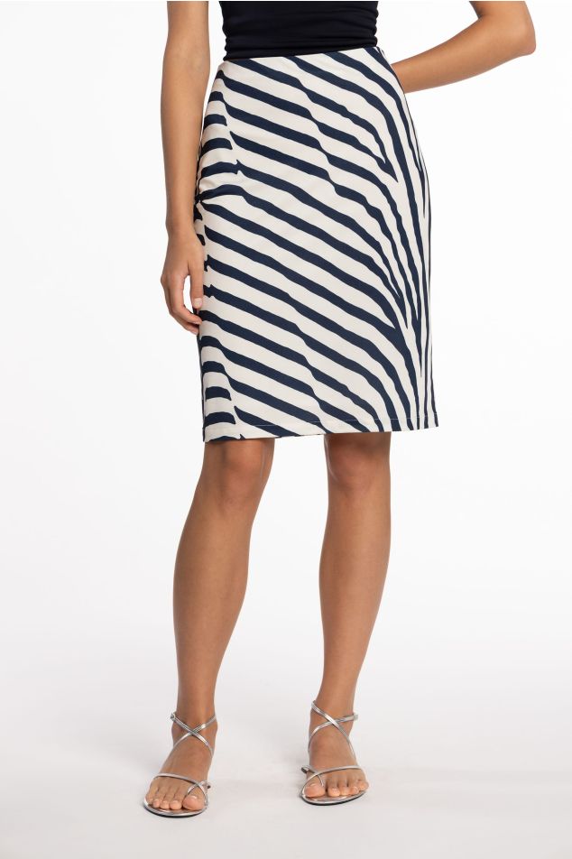 Printed Jersey Pencil Skirt
