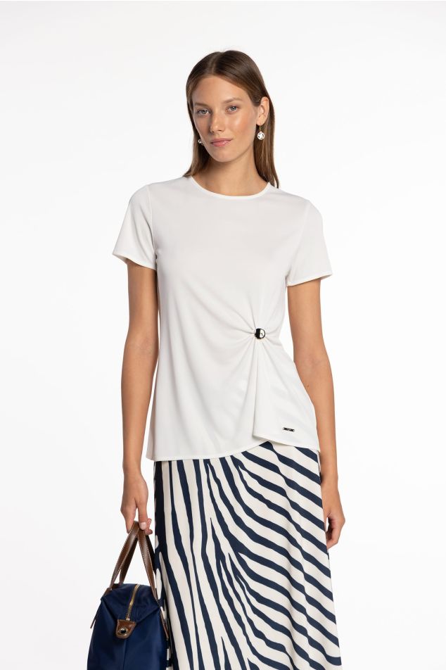 Gathered Jersey Top