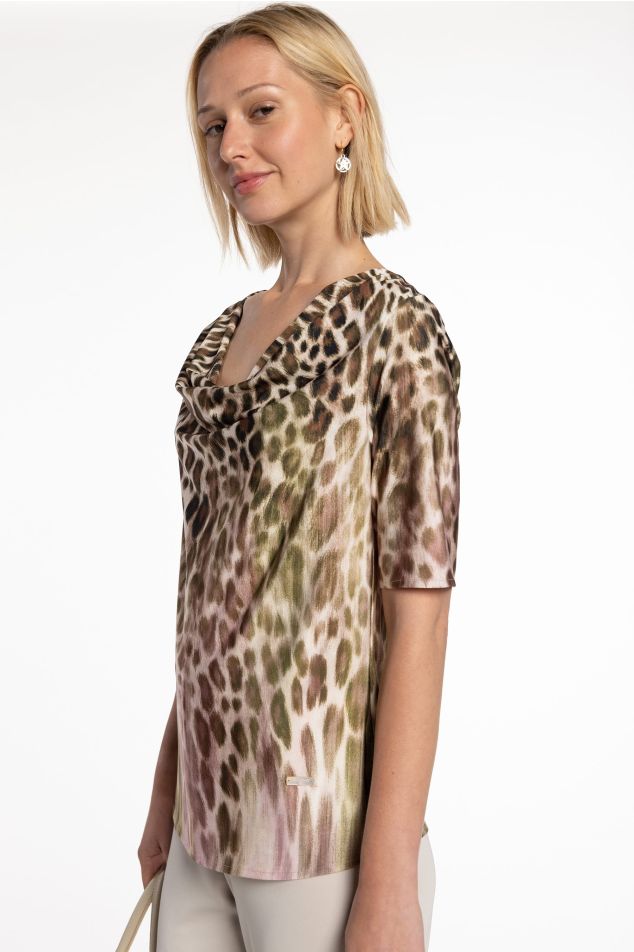 Draped Jersey Top