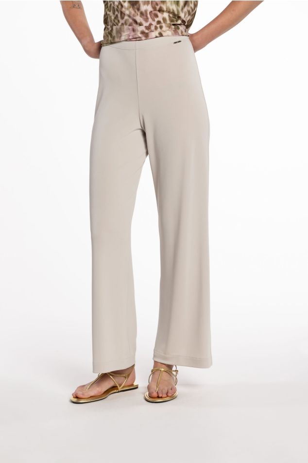 Flared Jersey Pants