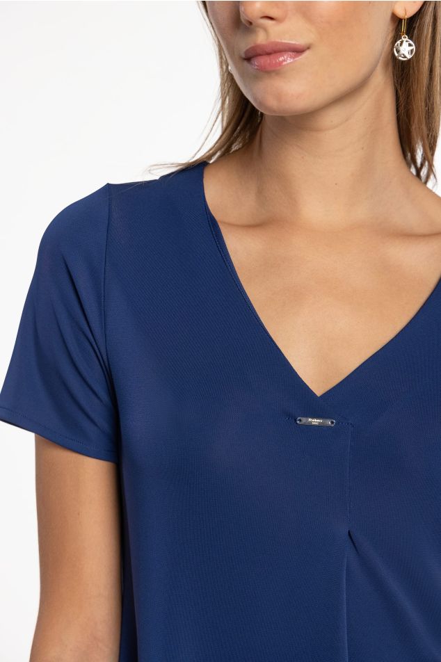 Jersey Dress with Central Pleat