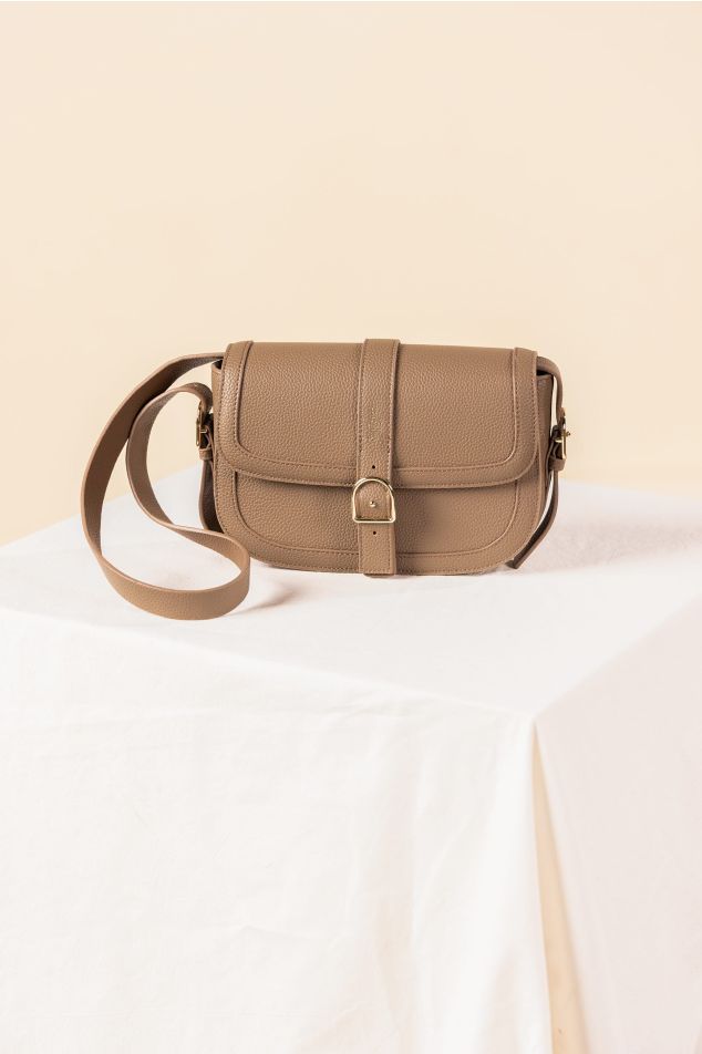 Taupe Saddle Bag